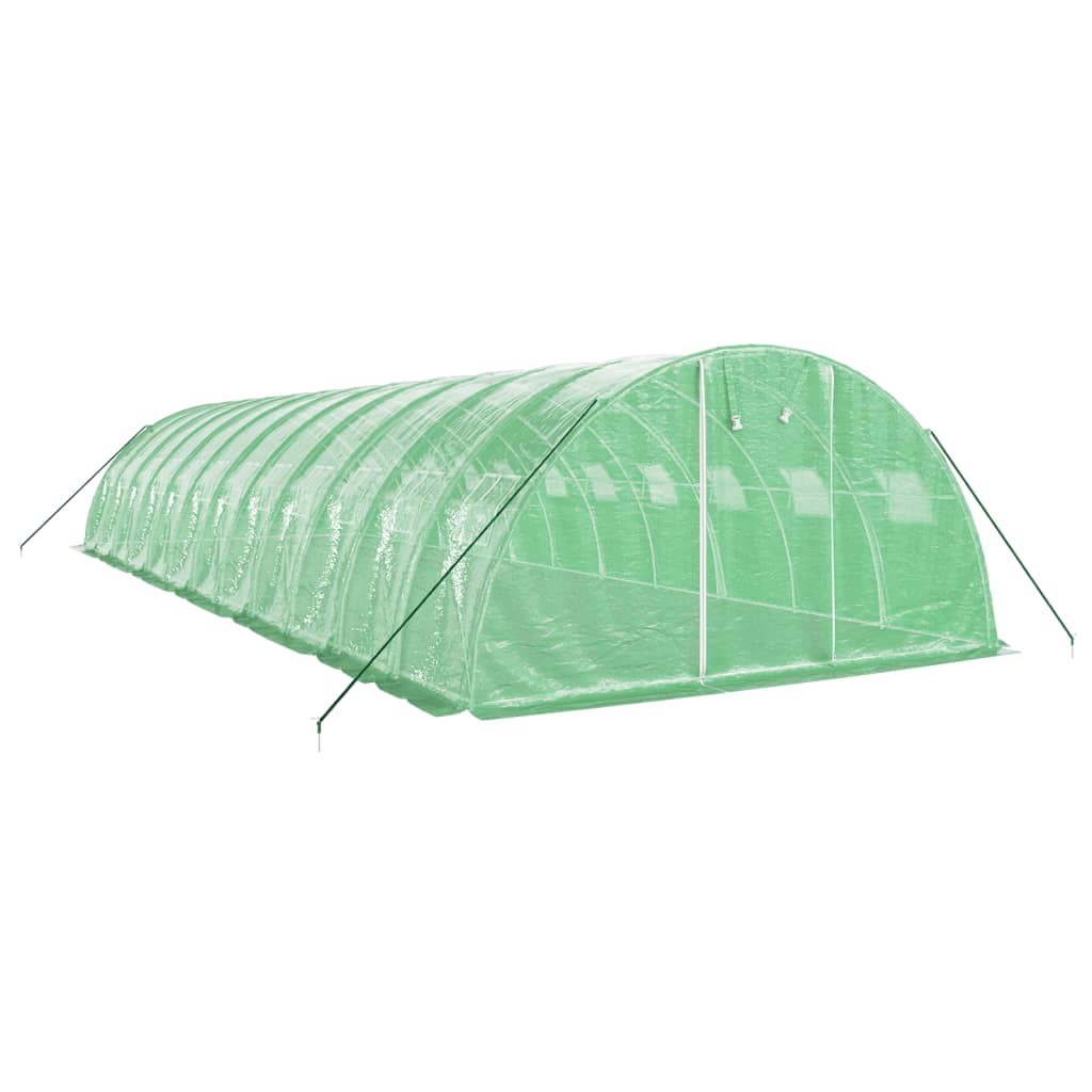 Greenhouse with Steel Frame Green 48 m² 12x4x2 m