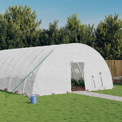 Greenhouse with Steel Frame White 84 m² 14x6x2.85 m