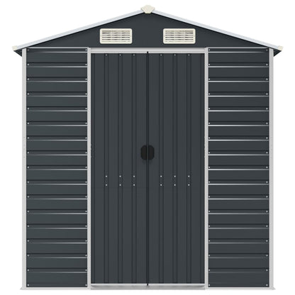 Garden Shed Anthracite 191x215x198 cm Galvanised Steel