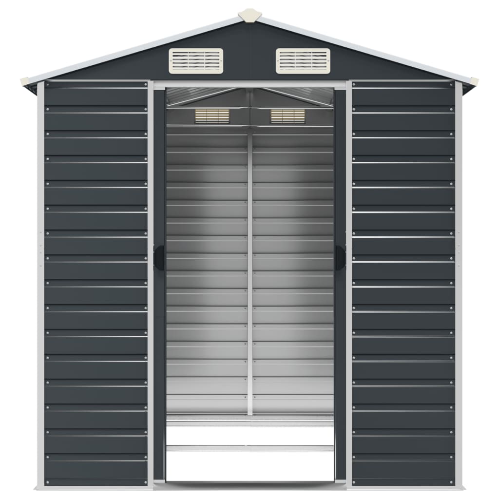 Garden Shed Anthracite 191x215x198 cm Galvanised Steel