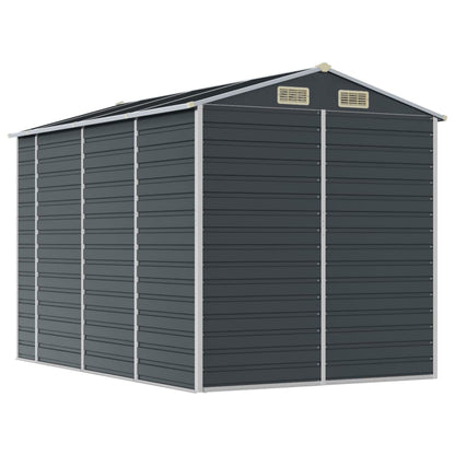 Garden Shed Anthracite 191x300x198 cm Galvanised Steel