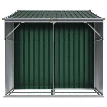 Garden Shed Green 277x192.5x179 cm Galvanised Steel