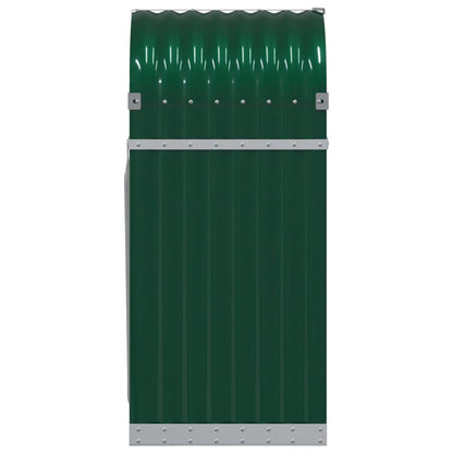 Log Holder Green 40x45x100 cm Galvanised Steel