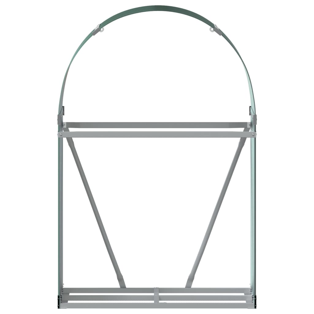 Log Holder Green 80x45x120 cm Galvanised Steel