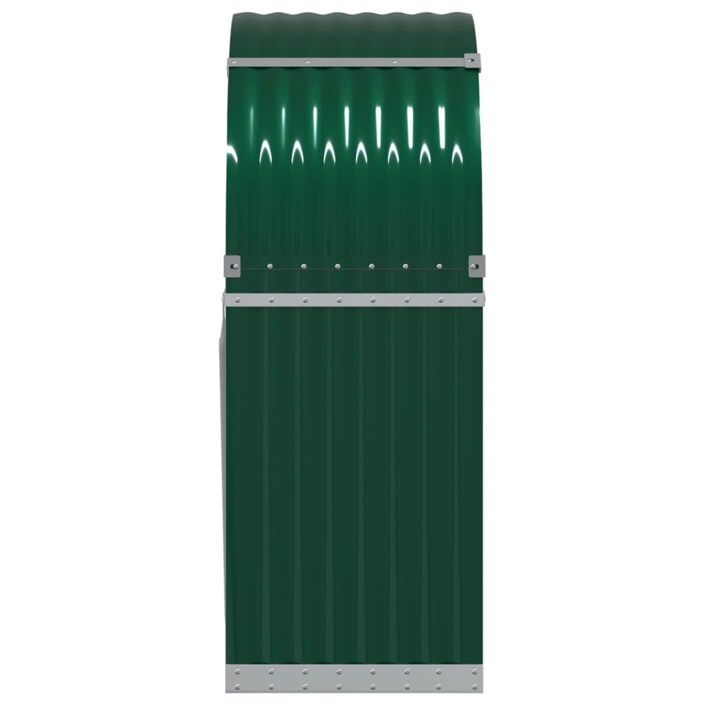 Log Holder Green 80x45x120 cm Galvanised Steel