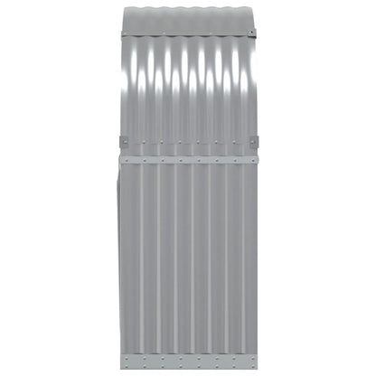 Log Holder Light Grey 80x45x120 cm Galvanised Steel