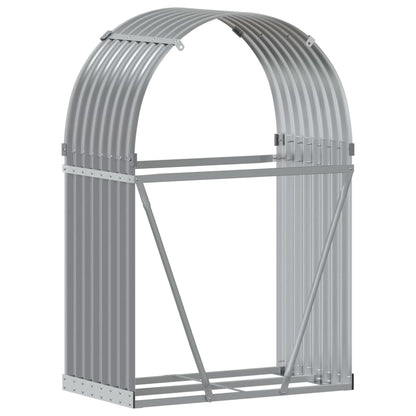 Log Holder Light Grey 80x45x120 cm Galvanised Steel