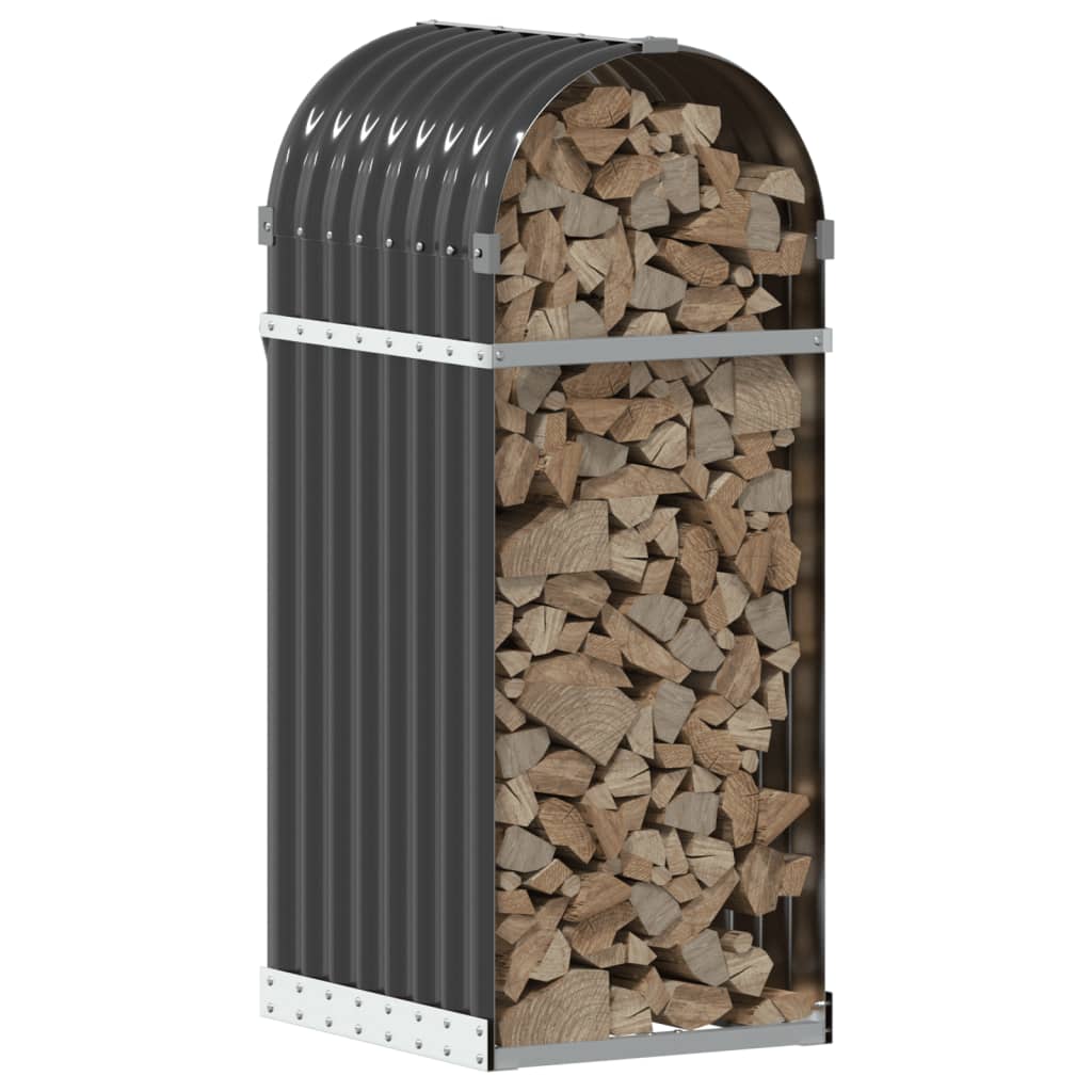 Log Holder Anthracite 40x45x100 cm Galvanised Steel