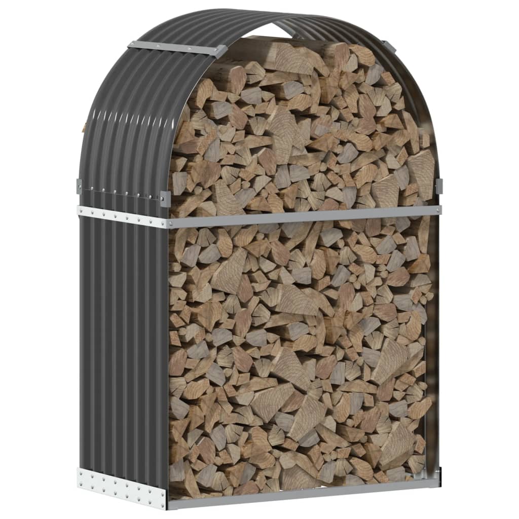 Log Holder Anthracite 80x45x120 cm Galvanised Steel
