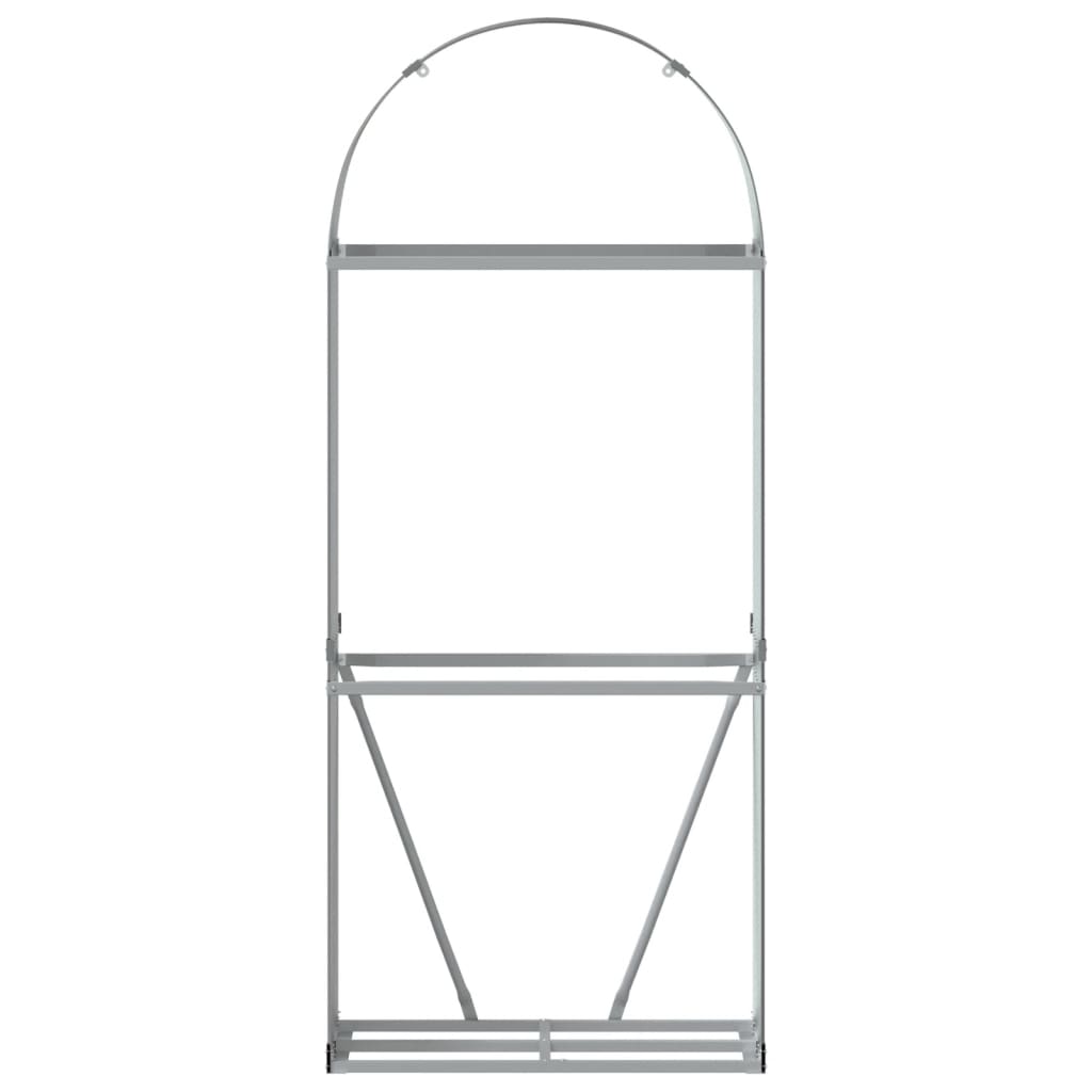 Log Holder Brown 80x45x190 cm Galvanised Steel