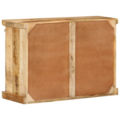 Sideboard 80x30x55 cm Solid Rough Wood Mango