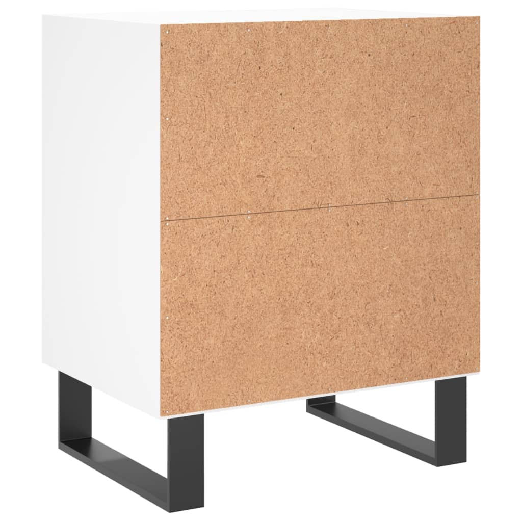 Bedside Cabinet White 40x30x50 cm Engineered Wood