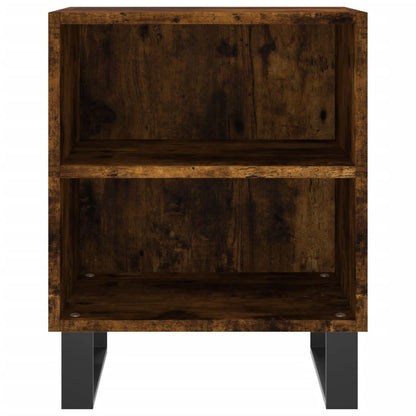 Bedside Cabinet Smoked Oak 40x30x50 cm Engineered Wood