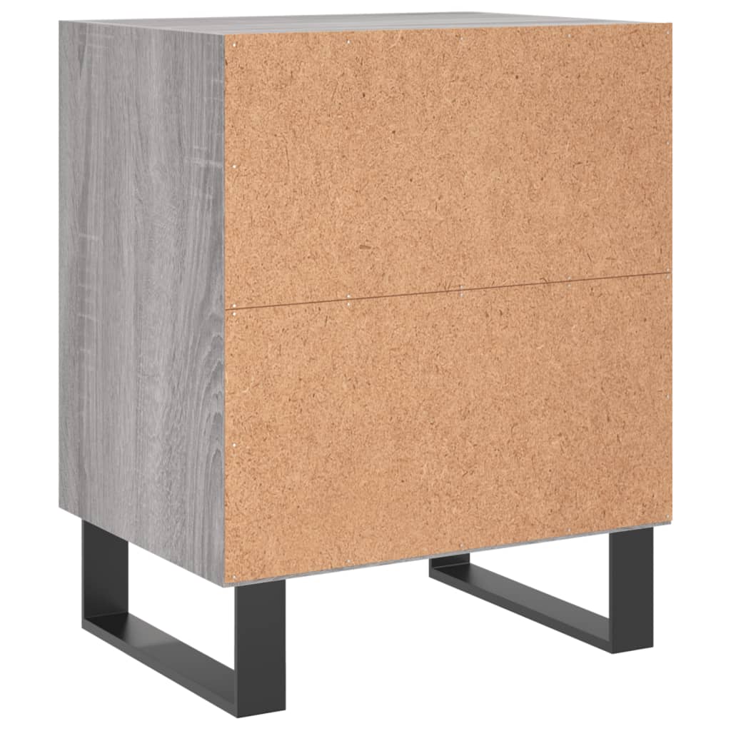 Bedside Cabinets 2 pcs Grey Sonoma 40x30x50 cm Engineered Wood