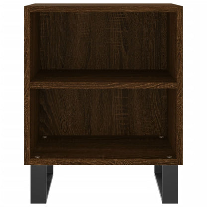 Bedside Cabinet Brown Oak 40x30x50 cm Engineered Wood