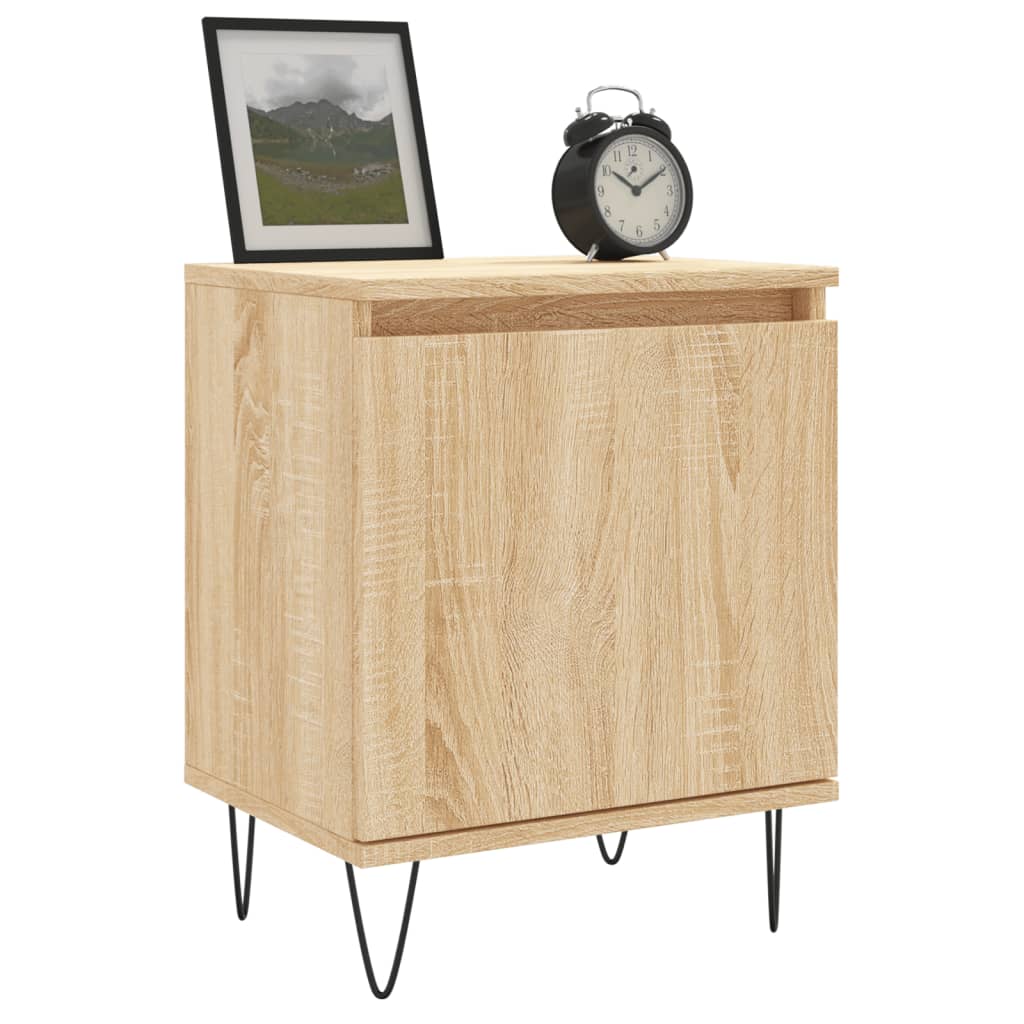 Bedside Cabinets 2 pcs Sonoma Oak 40x30x50 cm Engineered Wood