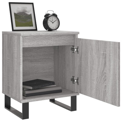 Bedside Cabinets 2 pcs Grey Sonoma 40x30x50 cm Engineered Wood