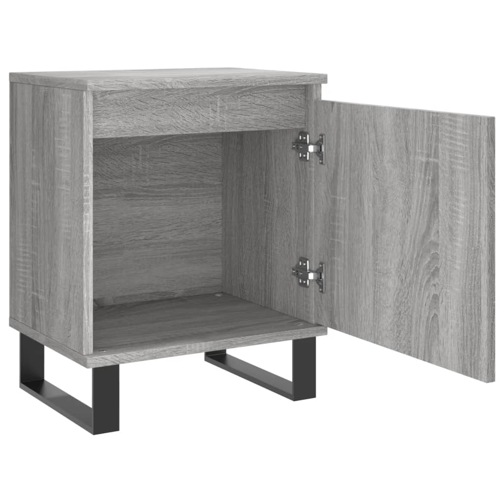 Bedside Cabinets 2 pcs Grey Sonoma 40x30x50 cm Engineered Wood