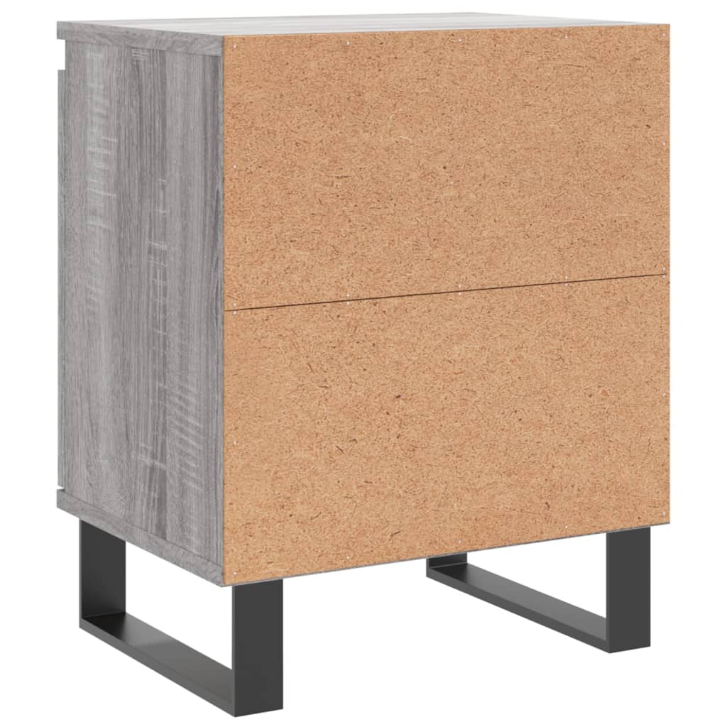 Bedside Cabinets 2 pcs Grey Sonoma 40x30x50 cm Engineered Wood