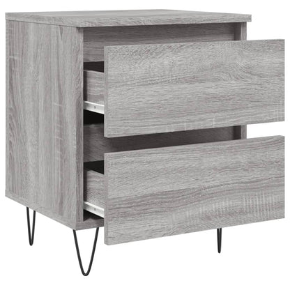 Bedside Cabinet Grey Sonoma 40x35x50 cm Engineered Wood