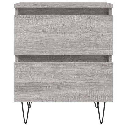 Bedside Cabinets 2 pcs Grey Sonoma 40x35x50 cm Engineered Wood