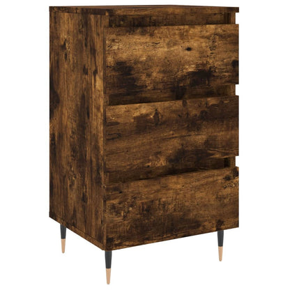 Bedside Cabinet Smoked Oak 40x35x69 cm Engineered Wood