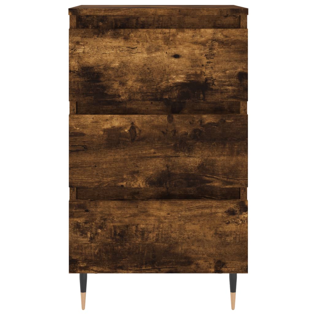 Bedside Cabinet Smoked Oak 40x35x69 cm Engineered Wood
