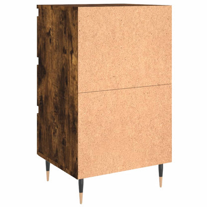 Bedside Cabinet Smoked Oak 40x35x69 cm Engineered Wood