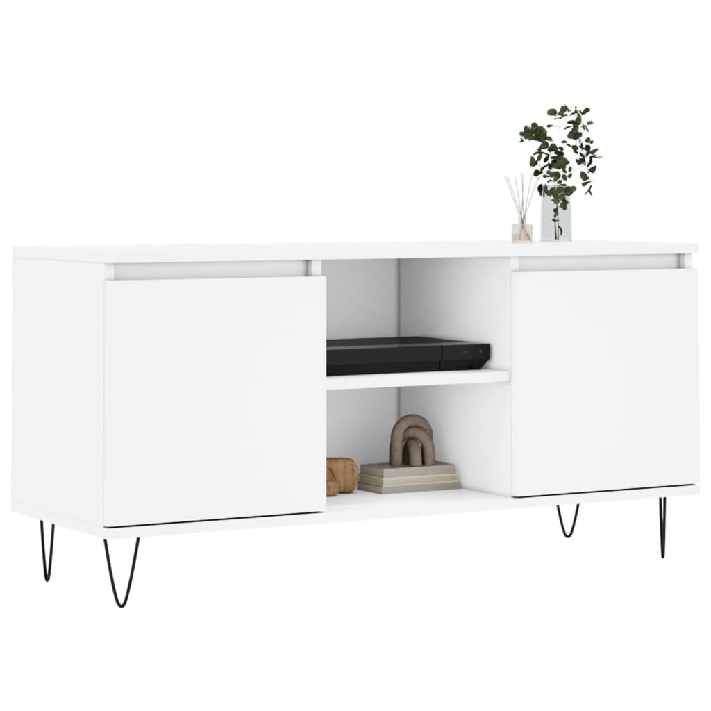 TV Cabinet White 104x35x50 cm Engineered Wood