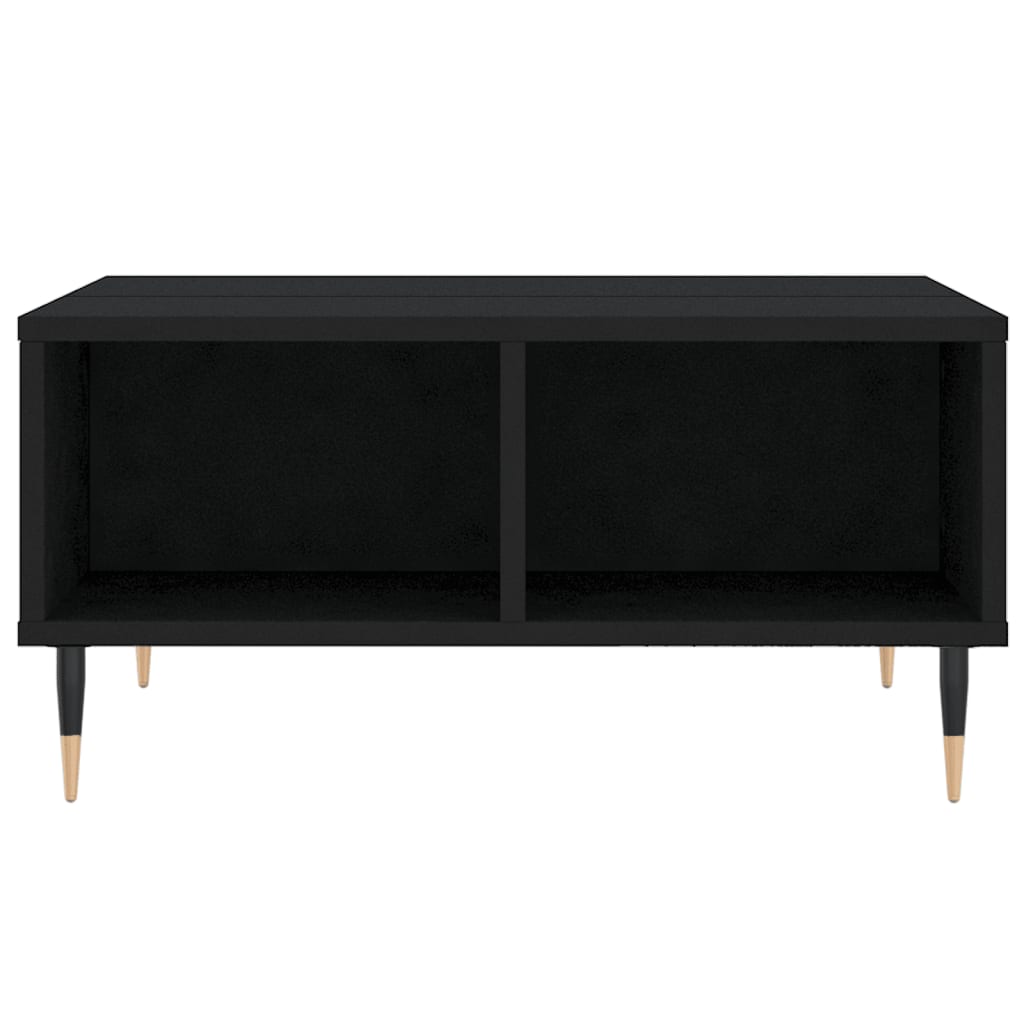 Coffee Table Black 60x60x30 cm Engineered Wood