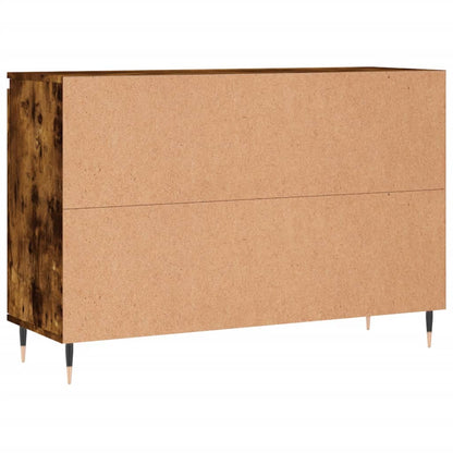 Sideboard Smoked Oak 101.5x35x70 cm Engineered Wood