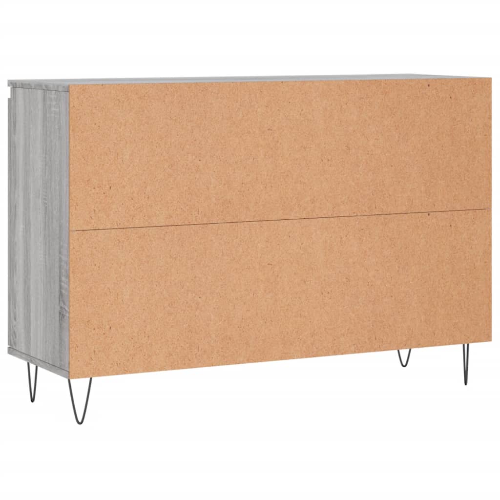 Sideboard Grey Sonoma 101.5x35x70 cm Engineered Wood