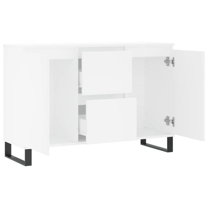 Sideboard White 101.5x35x70 cm Engineered Wood