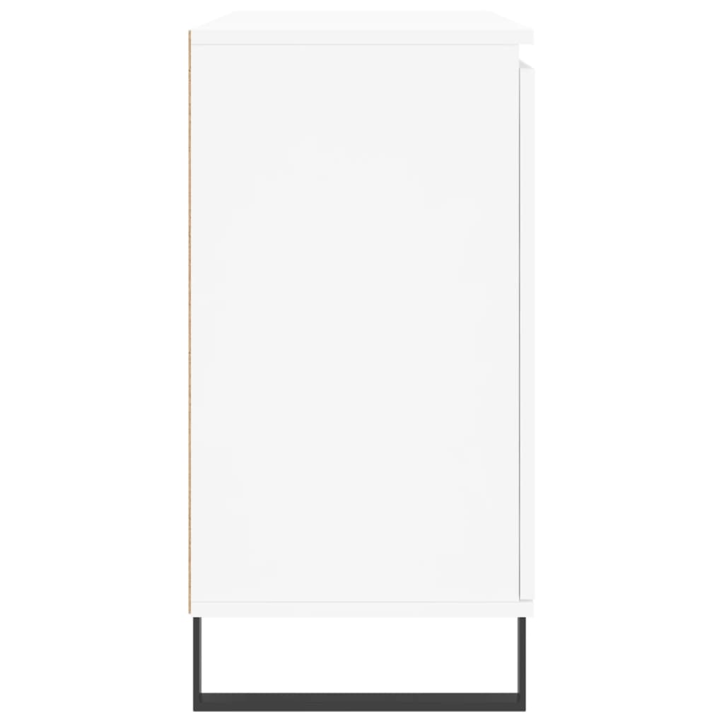 Sideboard White 101.5x35x70 cm Engineered Wood