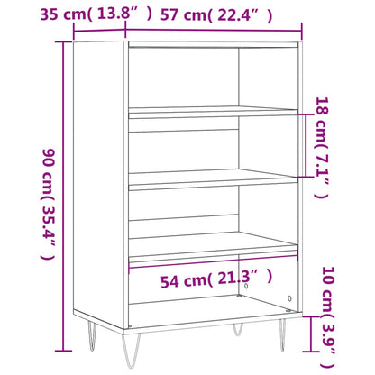 Highboard Sonoma Oak 57x35x90 cm Engineered Wood