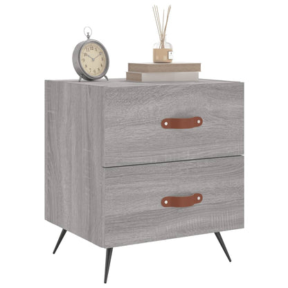 Bedside Cabinets 2 pcs Grey Sonoma 40x35x47.5 cm Engineered Wood