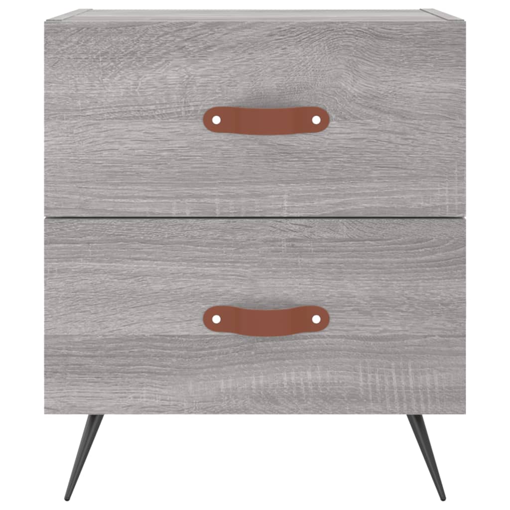 Bedside Cabinets 2 pcs Grey Sonoma 40x35x47.5 cm Engineered Wood