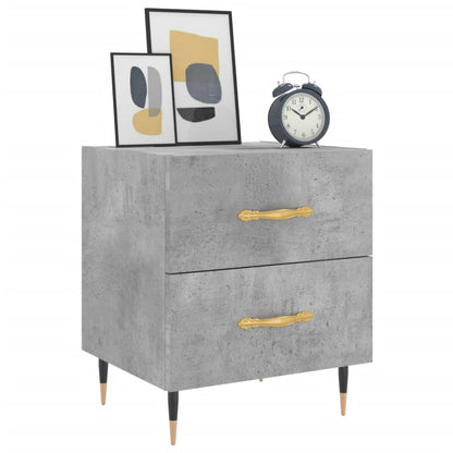 Bedside Cabinets 2 pcs Concrete Grey 40x35x47.5 cm Engineered Wood