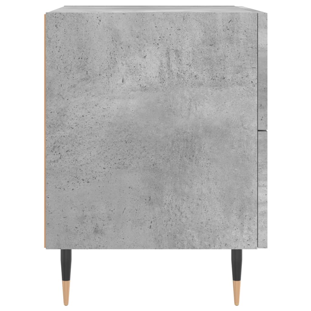 Bedside Cabinets 2 pcs Concrete Grey 40x35x47.5 cm Engineered Wood