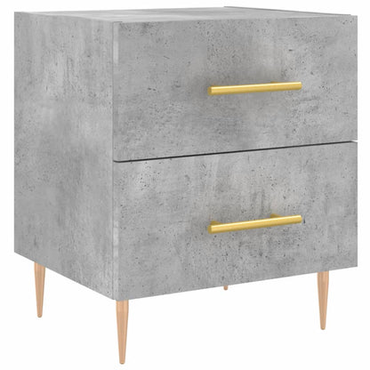 Bedside Cabinets 2 pcs Concrete Grey 40x35x47.5 cm Engineered Wood