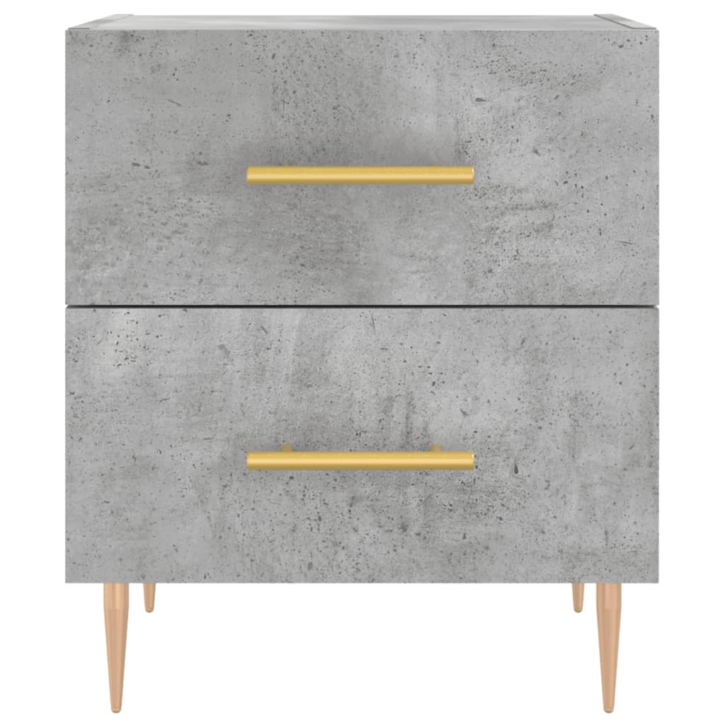 Bedside Cabinets 2 pcs Concrete Grey 40x35x47.5 cm Engineered Wood