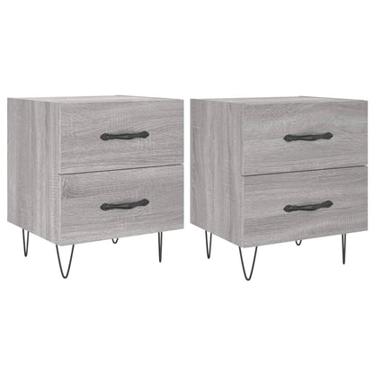 Bedside Cabinets 2 pcs Grey Sonoma 40x35x47.5 cm Engineered Wood