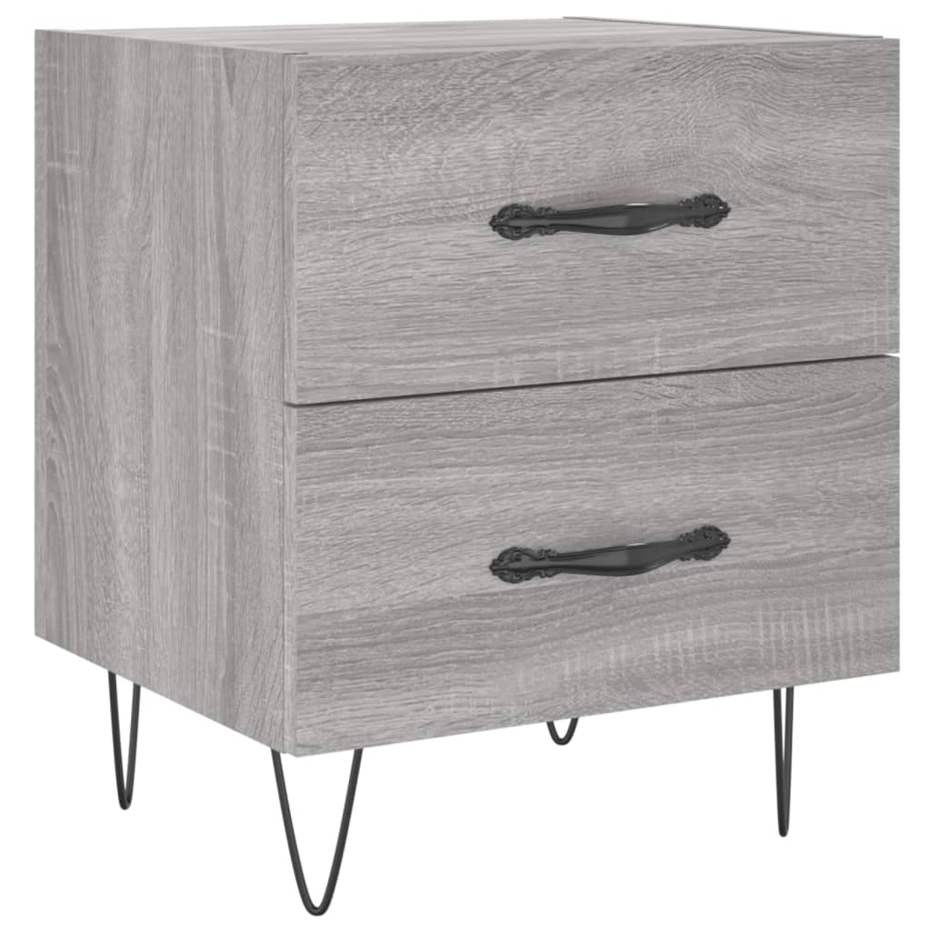 Bedside Cabinets 2 pcs Grey Sonoma 40x35x47.5 cm Engineered Wood