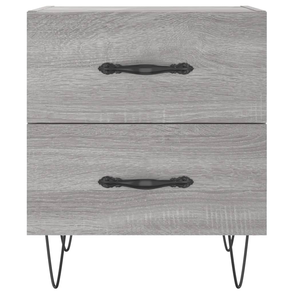 Bedside Cabinets 2 pcs Grey Sonoma 40x35x47.5 cm Engineered Wood