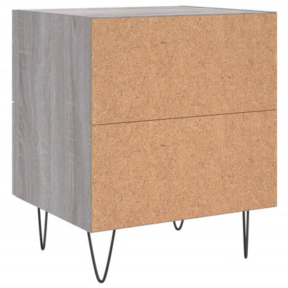 Bedside Cabinets 2 pcs Grey Sonoma 40x35x47.5 cm Engineered Wood