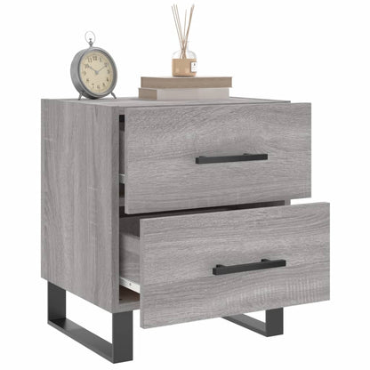 Bedside Cabinets 2 pcs Grey Sonoma 40x35x47.5 cm Engineered Wood