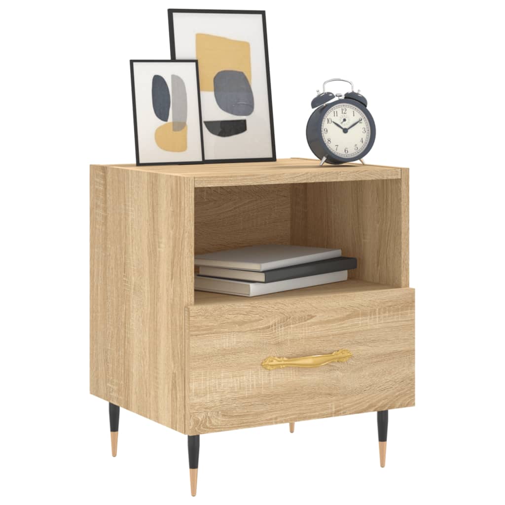 Bedside Cabinets 2 pcs Sonoma Oak 40x35x47.5 cm Engineered Wood