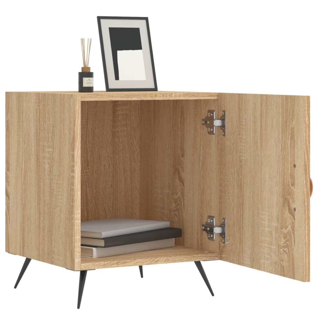 Bedside Cabinets 2 pcs Sonoma Oak 40x40x50 cm Engineered Wood