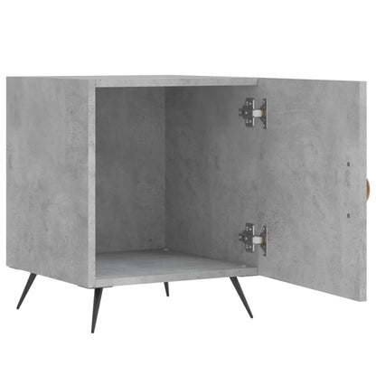 Bedside Cabinets 2 pcs Concrete Grey 40x40x50 cm Engineered Wood