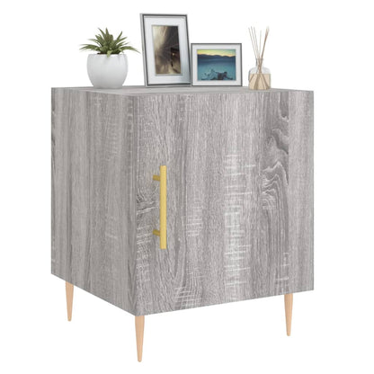 Bedside Cabinets 2 pcs Grey Sonoma 40x40x50 cm Engineered Wood